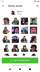 Stickers de MILEI screenshot 3