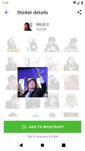 Stickers de MILEI screenshot 4