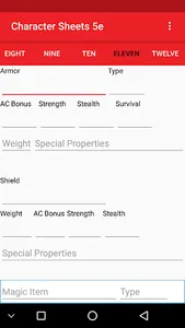 Character Sheets DnD 5e screenshot 3