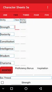Character Sheets DnD 5e screenshot 5