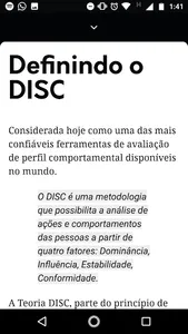 Teste DISC - Avaliação Comport screenshot 2