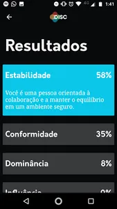 Teste DISC - Avaliação Comport screenshot 4