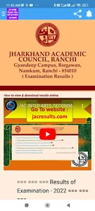 JAC JHARKHAND RESULTS screenshot 1