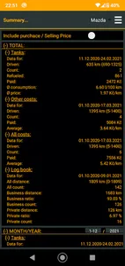 Jimys Fuel+Costs+LogBook screenshot 2