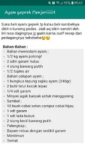 Aneka Resep Ayam Komplit screenshot 1