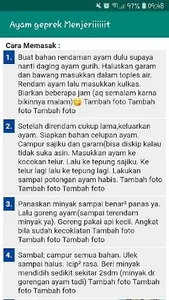 Aneka Resep Ayam Komplit screenshot 2