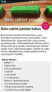 Resep Kue Bolu Komplit Baru screenshot 0
