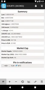 Trextracker screenshot 1