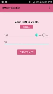 BMI my nutrition screenshot 0