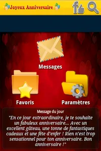 Bon Anniversaire SMS screenshot 0
