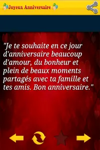 Bon Anniversaire SMS screenshot 1