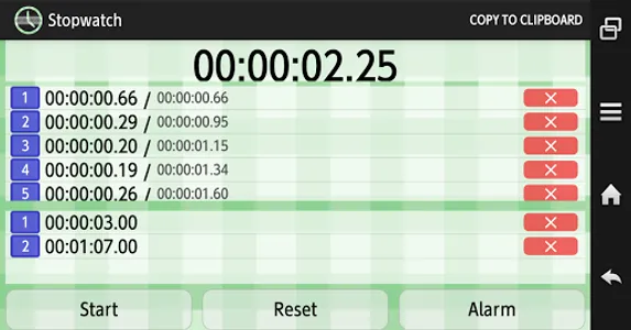 ストップウォッチ(Stopwatch) screenshot 2