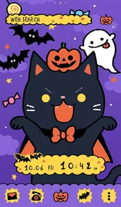 Black Halloween Cat Theme screenshot 4