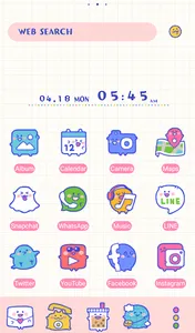 Cute Icon Friends Theme +HOME screenshot 0