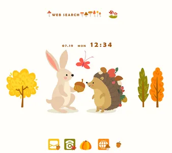 Autumn Forest Animals Theme screenshot 0