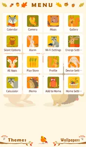 Autumn Forest Animals Theme screenshot 1