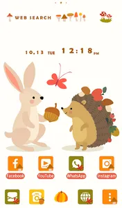 Autumn Forest Animals Theme screenshot 4