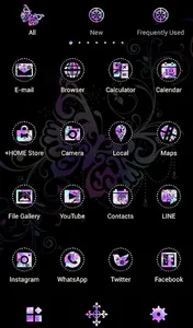 Stylish Theme Galaxy Butterfly screenshot 2