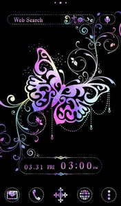 Stylish Theme Galaxy Butterfly screenshot 4