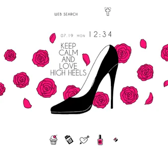 Love High Heels Theme screenshot 0