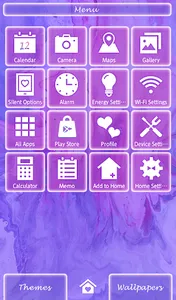 Purple Marble Theme screenshot 1