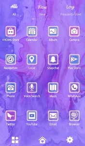 Purple Marble Theme screenshot 2