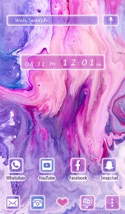 Purple Marble Theme screenshot 4