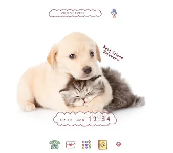 Puppy and Kitten Theme screenshot 0