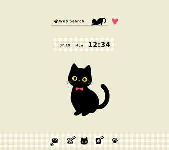 Black Cats Theme +HOME screenshot 0