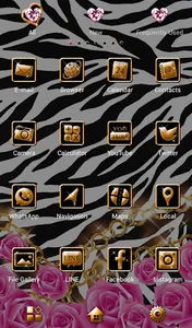 Zebra and Roses Wallpaper screenshot 2