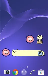 検索にゃんこウィジェット！ホーム画面にかわいいく設置 screenshot 2