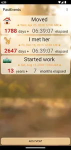 PastEvents screenshot 0