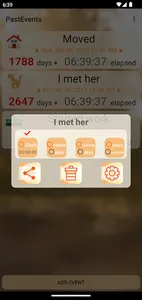 PastEvents screenshot 1