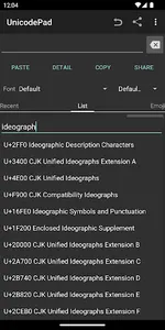 Unicode Pad screenshot 6