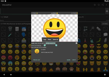 Unicode Pad screenshot 8