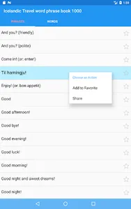Icelandic Travel word phrase b screenshot 9