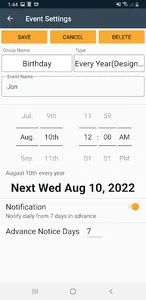 Event Management screenshot 1