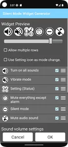 Silent Mode Widget Generator screenshot 1