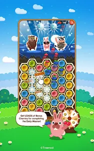 LINE Pokopang - puzzle game! screenshot 1