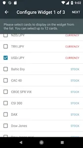 Simple Ticker Board Widget screenshot 1