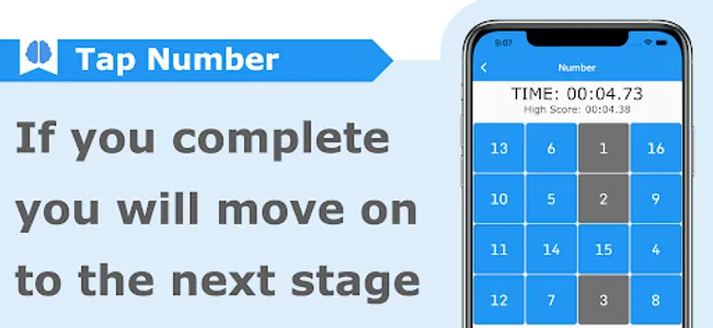 Brain training game/Tap Number screenshot 1