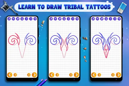 Learn to Draw Tribal Tattoos screenshot 11