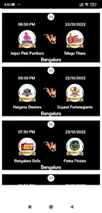Pro Kabaddi Schedule Live screenshot 2