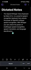 Kaiboard: Offline Speech2Text screenshot 1