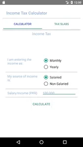 Income Tax Calculator screenshot 0