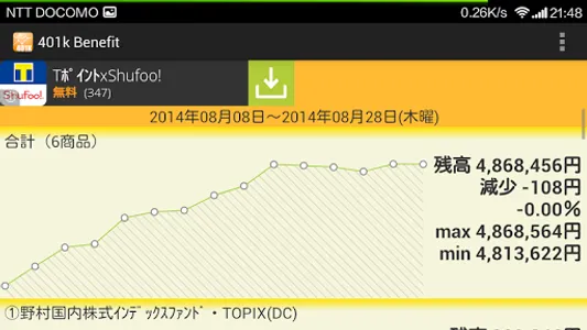 確定拠出年金401k SBI Benefit systems screenshot 3