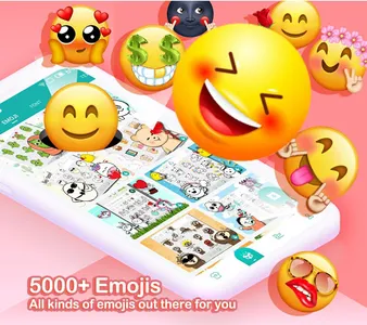 Kika Keyboard - Emoji, Fonts screenshot 0