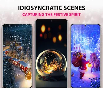 Snowfalling Live Wallpapers screenshot 2