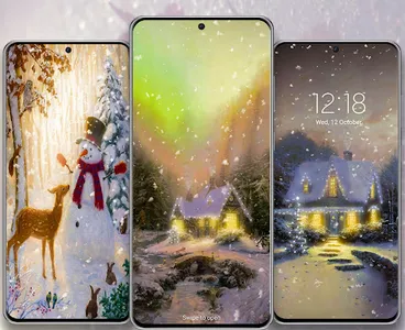 Snowfalling Live Wallpapers screenshot 23