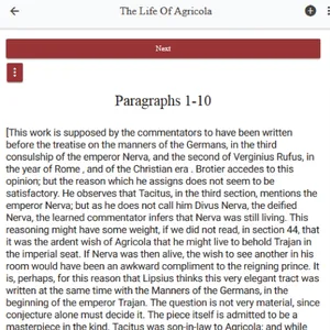 Germania  & Agricola by Tacitu screenshot 2